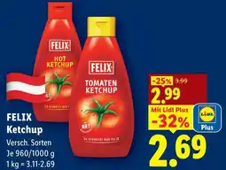 Lidl FELIX Ketchup Angebot