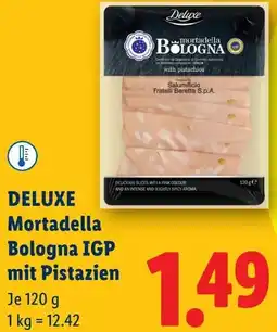 Lidl DELUXE Mortadella Bologna IGP mit Pistazien Angebot