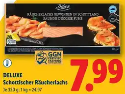 Lidl Deluxe Schottischer Räucherlachs Angebot