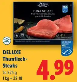 Lidl Deluxe Thunfisch- Steaks Angebot