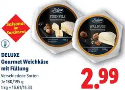 Lidl Deluxe Gourmet Weichkäse mit Füllung Angebot
