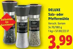 Lidl Deluxe Salz- oder Pfeffermühle Angebot