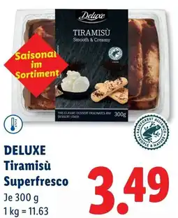 Lidl Deluxe Tiramisù Superfresco Angebot