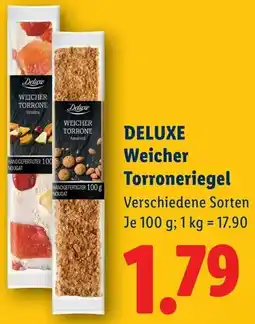 Lidl Deluxe Weicher Torroneriegel Angebot