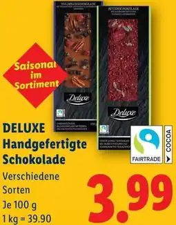 Lidl Deluxe Handgefertigte Schokolade Angebot