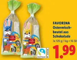 Lidl Favorina Ostermisch- beutel aus Schokolade Angebot