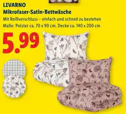 Lidl LIVARNO Mikrofaser-Satin-Bettwäsche Angebot