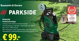 Lidl Parkside Hochdruckreiniger Angebot