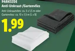 Lidl Parkside Anti-Unkraut-/Gartenvlies Angebot