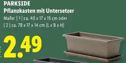 Lidl PARKSIDE Pflanzkasten mit Untersetzer Angebot