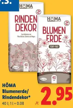 Lidl HÖMA Blumenerde/ Rindendekor Angebot