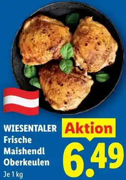 Lidl WIESENTALER Frische Maishendl Oberkeulen Angebot