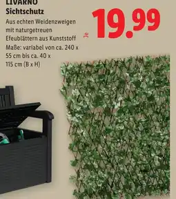 Lidl Livarno sichtschutz Angebot