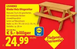 Lidl Livarno Kinder Holz Sitzgarnitur Angebot