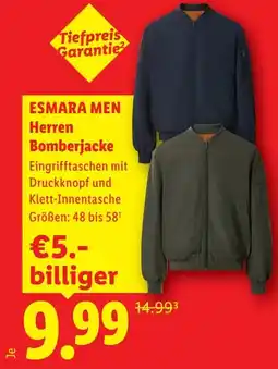 Lidl Esmara men herren bomberjacke Angebot