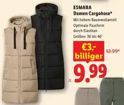 Lidl Esmara Damen Cargohose Angebot