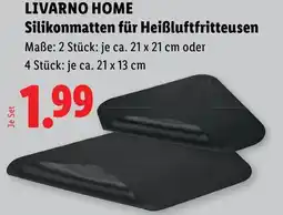 Lidl Livarno home Silikonmatten für Heißluftfritteusen Angebot