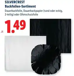 Lidl Silvercrest Backfolien Sortiment Angebot