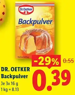Lidl Dr.Oetker Backpulver Angebot
