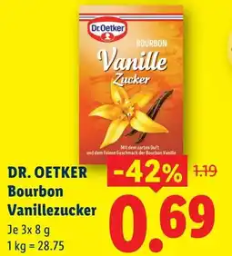 Lidl Dr.oetker bourbon vanillezucker Angebot