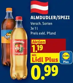 Lidl Almdudler spezi Angebot