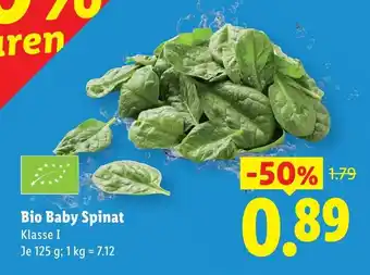 Lidl Bio Baby Spinat Angebot