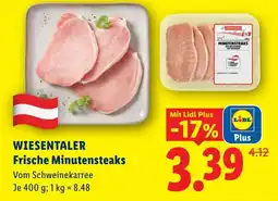 Lidl Wiesentaler Frische Minutensteaks Angebot