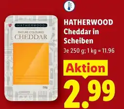 Lidl Hatherwood cheddar in scheiben Angebot
