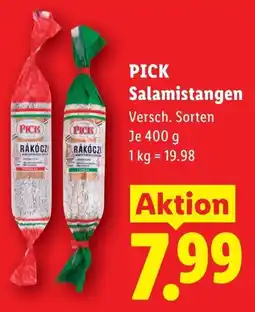 Lidl Pick Salamistangen Angebot