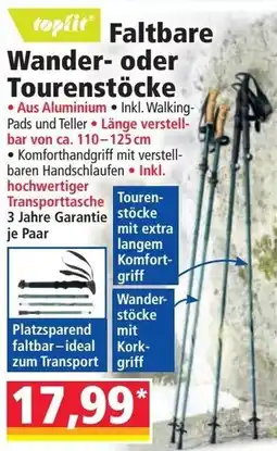 Norma Faltbare Wander oder Tourenstöcke Angebot