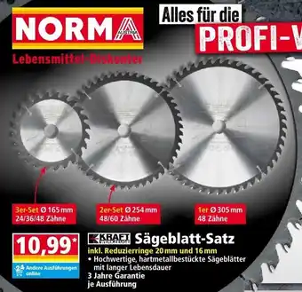 Norma Sägeblatt Satz Angebot