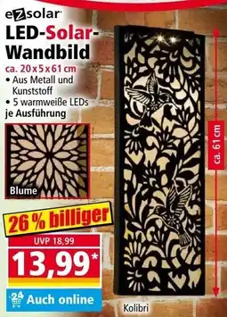 Norma LED Solar Wandbild Angebot