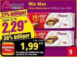 Norma Balconi Mix Max Angebot