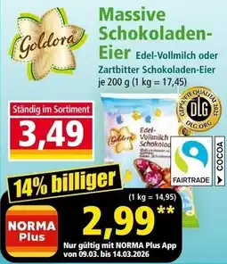 Norma Massive Schokoladen Eier Angebot