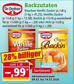 Norma Dr.Oetker Backzutaten Angebot