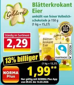 Norma Blätterkrokant Eier Angebot