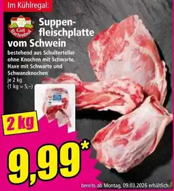 Norma Suppen fleischplatte vom Schwein Angebot