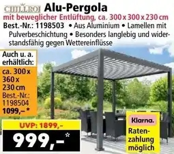Norma Alu Pergola Angebot