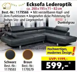 Norma Ecksofa Lederoptik Angebot