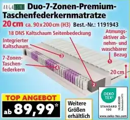 Norma Duo 7 Zonen Premium Taschenfederkernmatratze Angebot