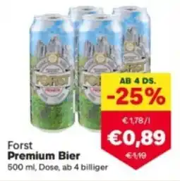 MPreis Forst Premium Bier Angebot