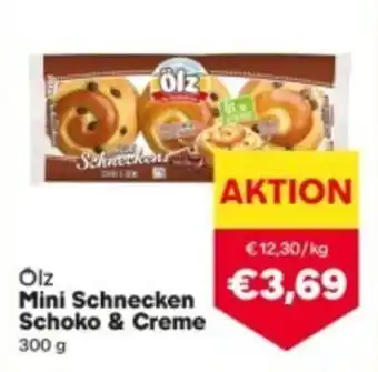 MPreis olz Mini Schnecken Schoko & Creme Angebot