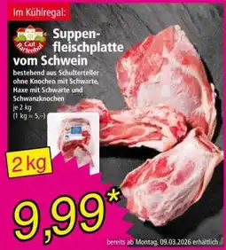 Norma Suppenfleischplatte vom Schwein Angebot