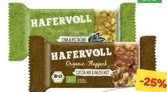 MPreis Hafervoll Bio Organic Flapjack Riegel Angebot