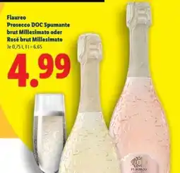 Lidl Flaureo Prosecco DOC Spumante brut Millesimato oder Rosé brut Millesimato Angebot