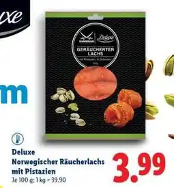 Lidl Deluxe Norwegischer Räucherlachs mit Pistazien Angebot