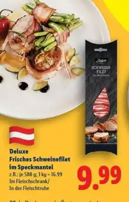 Lidl Deluxe Frisches Schweinefilet im Speckmantel Angebot