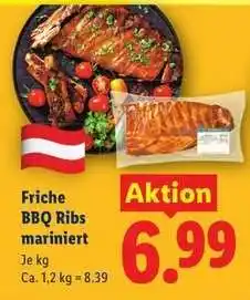 Lidl Friche BBQ Ribs mariniert Angebot