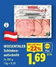 Lidl Wiesentaler Schinkenaufschnitt Angebot