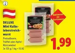 Lidl Deluxe Mini Kalbsleberstreichwurst Angebot